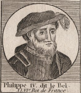 Porträtt av Filip IV den mässiga av Unknown artist