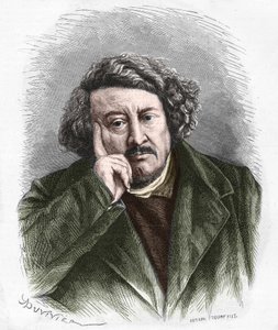 Porträtt av Pierre Leroux, fransk filosof, publicist och politiker (1797 - 1871). av Unknown artist