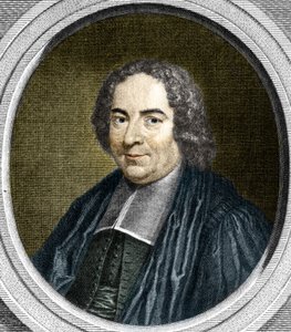 Porträtt av Pierre Varignon (1654-1722). Fransk geometri. av Unknown artist