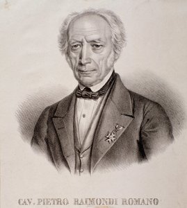 Porträtt av Pietro Raimondi (gravyr) av Unknown artist