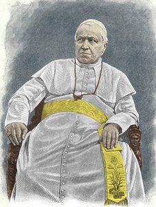 Porträtt av Pius IX (1792 - 1878), 253:e påven (1846 - 1878). av Unknown artist