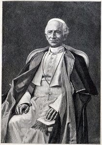 Porträtt av påven Leo XIII (1810-1903) av Unknown artist
