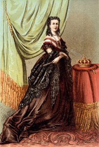 Porträtt av drottning Mary Henriette av Österrike, hustru till Leopold II, Belgarnas kung. av Unknown artist