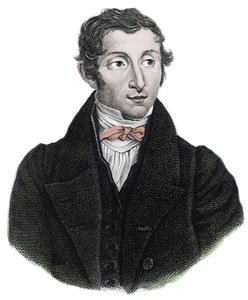 Porträtt av Rene Caillie - engelsk upptäcktsresande - Porträtt av Rene Caillie (1799 -1838) explorer engelska av Unknown artist