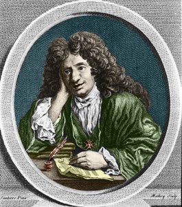 Porträtt av Richard Delalande, föreståndare för kungens musik; b. 15 dec 1657 i Paris; d. 18 januari 1726. av Unknown artist