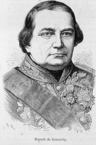 Porträtt av Rigault de Genouilly av Unknown artist