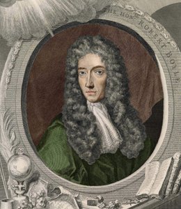 Porträtt av Robert Boyle (1627 - 1691), irländsk fysiker och kemist. av Unknown artist