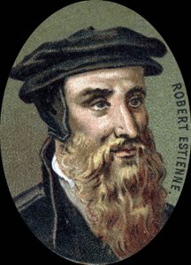 Porträtt av Robert Estienne (1503-1559), fransk tryckare. av Unknown artist