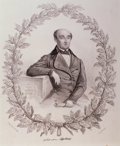 Porträtt av Salvatore Taglioni (gravyr av Unknown artist