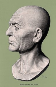 Porträtt av Scipio, den afrikanske, generalen och romerska statsmannen (235-183 f.Kr.). av Unknown artist