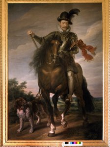 Porträtt av Sigismond III Vasa (1566 - 1632) till häst. av Unknown artist