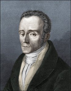 Porträtt av Silvio Pellico, italiensk författare (1789-1854) av Unknown artist