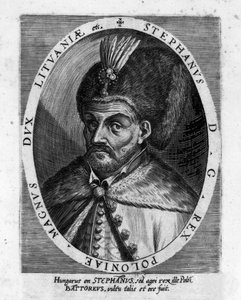 Porträtt av Stephen I Bathory (1533-1586), prins av Transsylvanien och kung av Polen. av Unknown artist