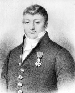 Porträtt av Surcouf (1773 - 1827) - gravyr av Unknown artist