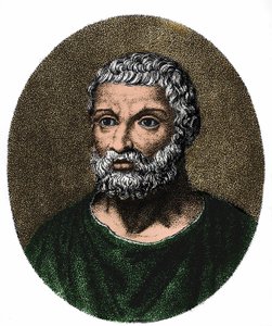 Porträtt av Thales de Milet (i gr. Thales) v. -625 - v. -546 av Unknown artist