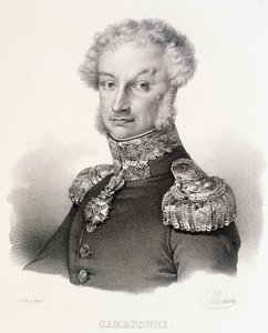 Porträtt av Viscount Pierre Jacques Etienne Cambronne, fransk general (1770-1842). av Unknown artist