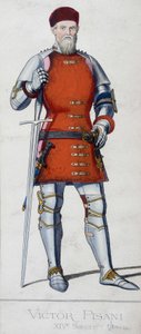 Porträtt av Vittore Pisani. Venetiansk amiral (1324 - 1380). av Unknown artist