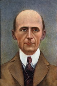 Porträtt av Wilbur Wright. av Unknown Artist