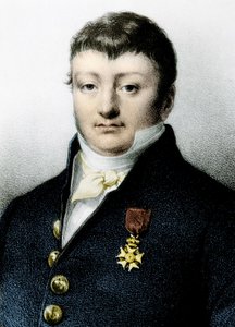 Porträtt av den franske navigatören och kaparen Robert Surcouf (1736-1826). Porträtt av Robert Surcouf (1736-1827) av Unknown artist