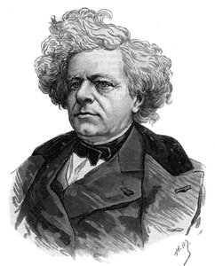 Porträtt av den franske författaren Michel Masson (1800-1883) gravyr från 1883 av Unknown artist