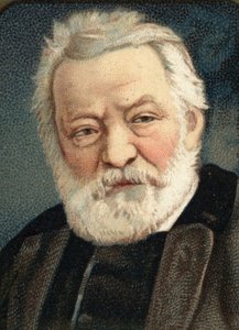 Porträtt av den franske författaren Victor Hugo (1802 - 1885). av Unknown artist
