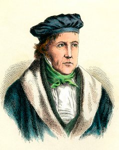Porträtt av den tyske filosofen Georg Wilhelm Friedrich Hegel (1770-1831). av Unknown artist