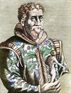 Porträtt av den italienske målaren Michelangelo Buonarroti av Unknown artist