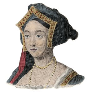 Porträtt av drottningen av England Jane (Jeanne) Seymour (1509-1537), fru till Henrik VIII av Unknown artist