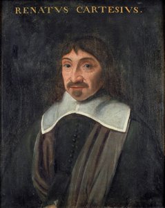 Porträtt av filosofen Rene Descartes (1596-1650), Anonym . Olja på duk av Unknown artist