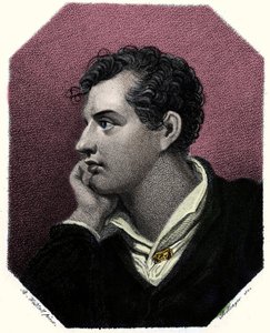Porträtt av poeten George Gordon Byron (1788-1824). av Unknown artist