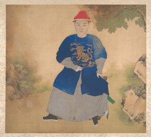 Porträtt av familjemedlemmar, mitten av 1800-talet (album med nitton blad; bläck och färg på siden) av Unknown Artist