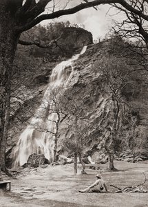 Powerscourt vattenfall, Irland av Unknown artist