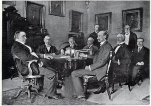 President McKinley och hans kabinett i Vita huset av Unknown artist