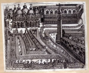 Procession i Venedig på 1600-talet av Unknown artist
