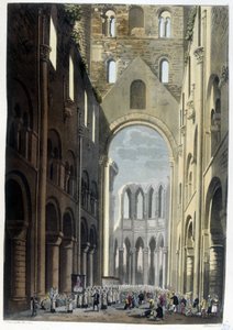 Procession i klostret Jumieges - i "" Den gamla och moderna kostymen"" av Dr. Ferrario, red. Milano av Unknown artist