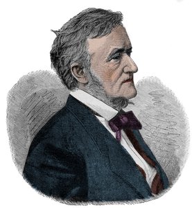 RICHARD WAGNER (1813-1883) Engelsk kompositör - gravyr av Unknown artist
