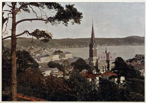 Rio de Janeiro, utsikt över Morne de Gloria, sent 1800-tal av Unknown artist