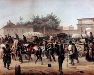 Risorgimento: The Five Days of Milan (Cinque giornate di Milano) (18-22 mars 1848): detta är ett av de första avsnitten av revolutionerna 1848 (en del av det första italienska frihetskriget) som såg uppkomsten av Milaneserna befolkningsupprorande mot av Unknown artist