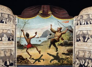 Robinson Crusoe och fredag av Unknown artist