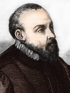 Roland de Lassus. (Orlando di Lasso) 1532-1594 fransk-flamländsk kompositör av Unknown artist