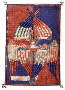 Heliga figurer. 1300-talet (miniatyr) av Unknown artist