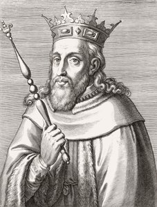 Sancho II, kung av Portugal. Porträtt. av Unknown artist
