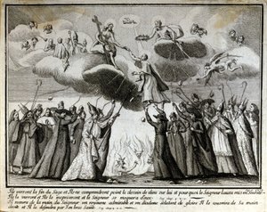 Satirisk vinjett mot jansenismen. av Unknown artist