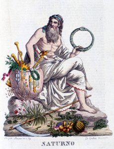 Saturnus. På latin Saturnus (motsvarar den grekiska guden Cronos). av Unknown artist