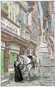 Sachsisk legend: Godiva (Lady Godiva eller Godgifu), en saxisk kvinna som i början av år 1000 gick naken till häst över Coventrys gator i England för att övertyga sin man att sänka skatterna han tog ut för att finansiera sin militärt läger av Unknown artist