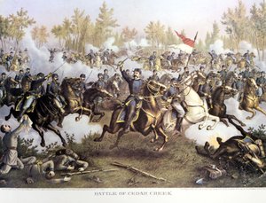 Secessionskrig (1861 - 1865) eller amerikanska inbördeskriget: 19 oktober av Unknown artist