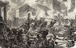 Andra italienska självständighetskriget Slaget vid Turbigo, 3 juni av Unknown artist
