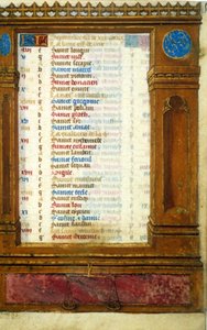 Septemberkalender med tecknet Vågen - Medeltidens miniatyr: Begär tillstånd från Toulouses kommunala bibliotek (tel: 05 62 27 66 66) av Unknown artist