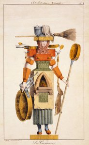 Serien "" Living Architecture"" representerar branscher: Kaminen. gravyr sd. 1800-talet. av Unknown artist