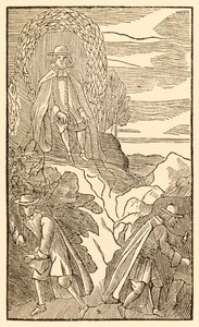 Skall de som har fel börja men rätt sluta? från The Pilgrims Progress From This World, To That What Is To Come av John Bunyan (1628-1688) Christian klättrar upp på kullen med svårigheter att känna rätt pa av Unknown